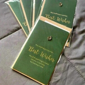 5* Xmas/New year Best Wishes Vintage Style Greeting Cards